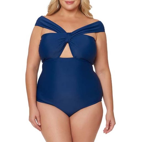 Jessica Simpson Other - NWT Jessica Simpson Off the Shoulder 1-Pc Swimsuit